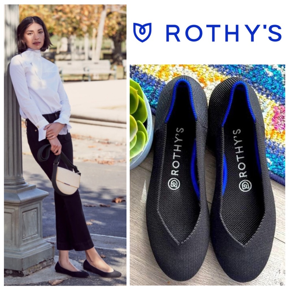 NWOT Rothy's The Daily Flat in Black